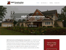Tablet Screenshot of a-b-construction.com